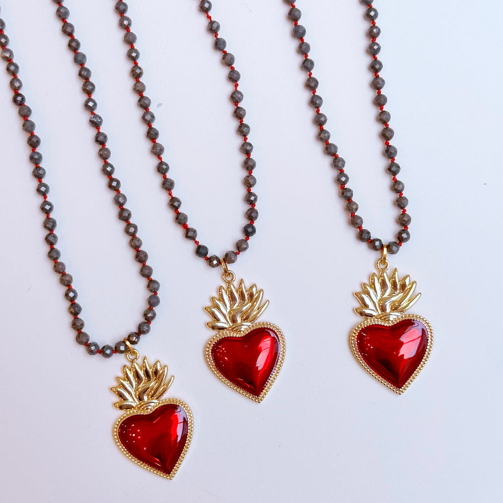 Collier Pyrite Coeur
