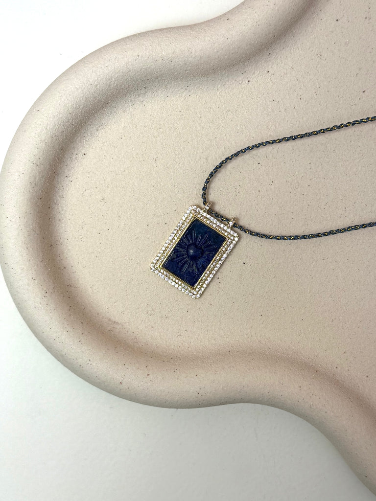 Collier Coeur Lapis Lazuli 🪞ÉCOUTE PROFONDE