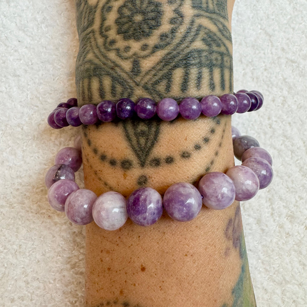 Bracelet Lépidolite 🧘🏽♀️  Apaisement du stress et des angoisses
