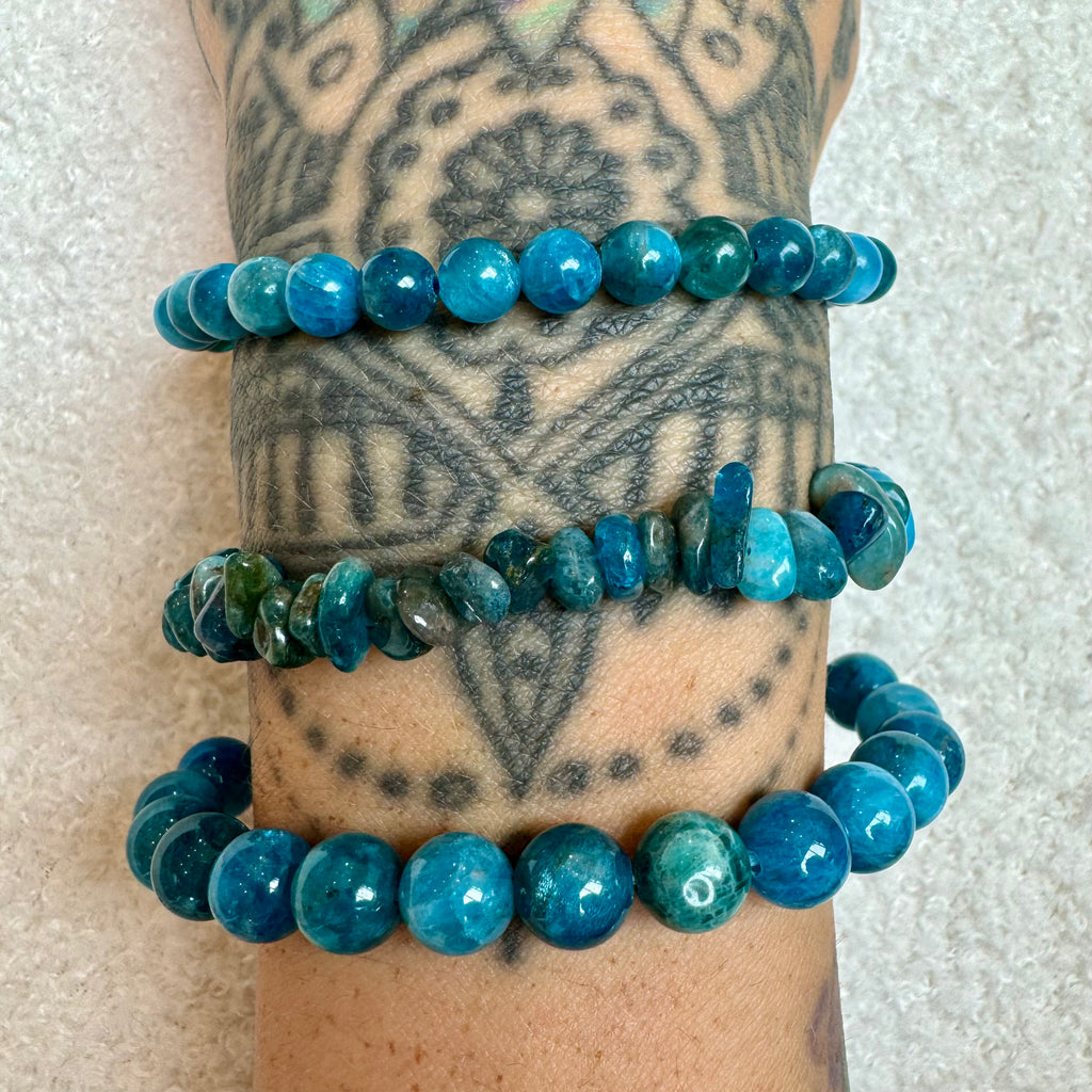 Bracelet Apatite Bleue 🎤 Libération de la parole