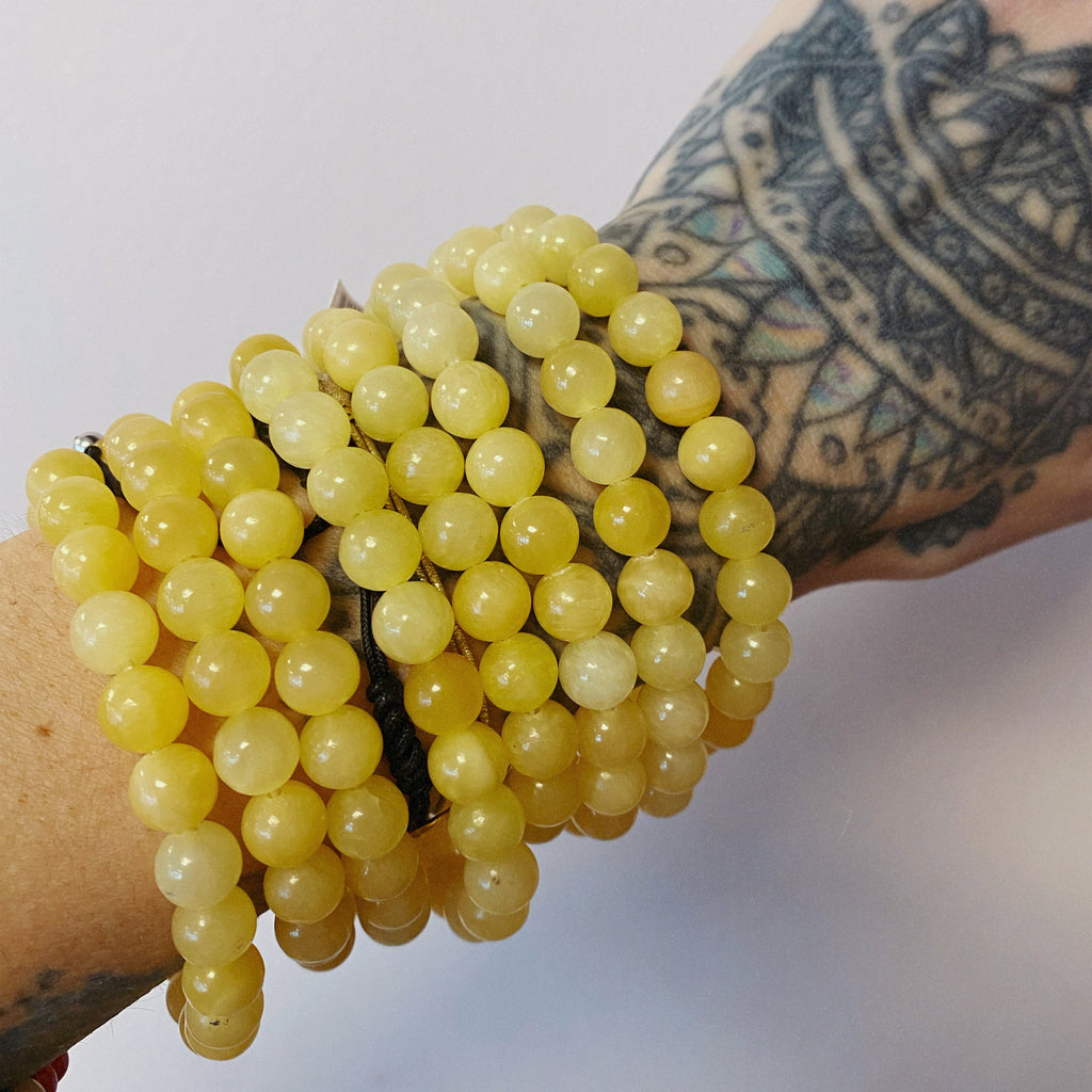8mm Orange Calcite Strap