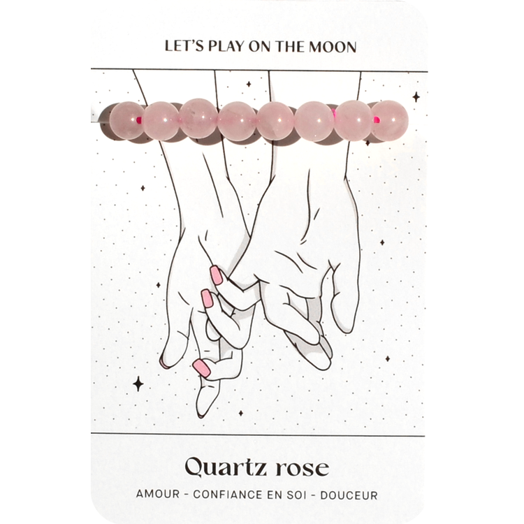 Bracelet Quartz Rose 💖 Confiance & estime de soi