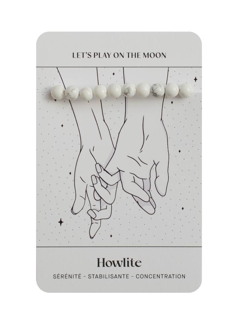 Bracelet de Howlite : Sérénité, Stabilisante, Concentration