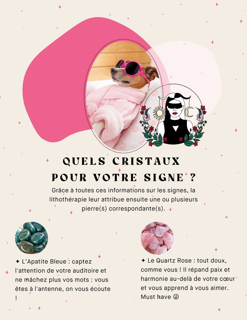 Les cristaux de la balance