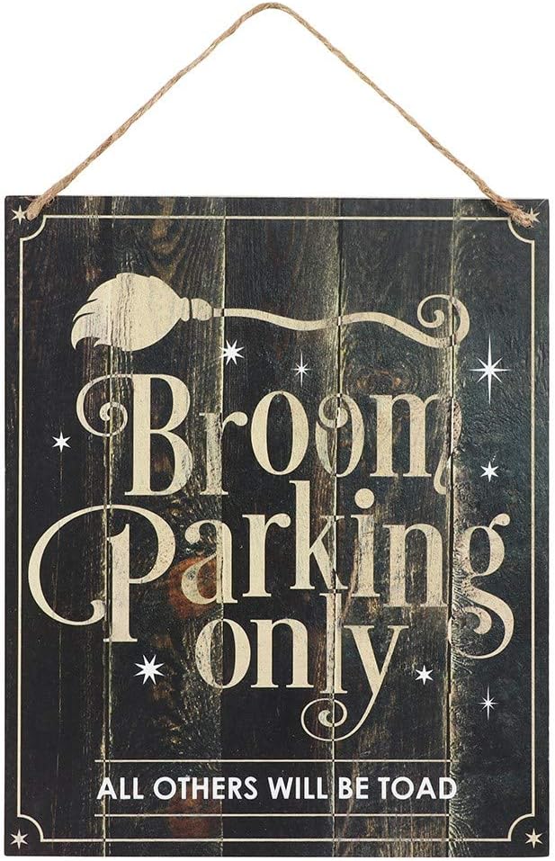 Broom Parking Only 🧹 Panneau à suspendre