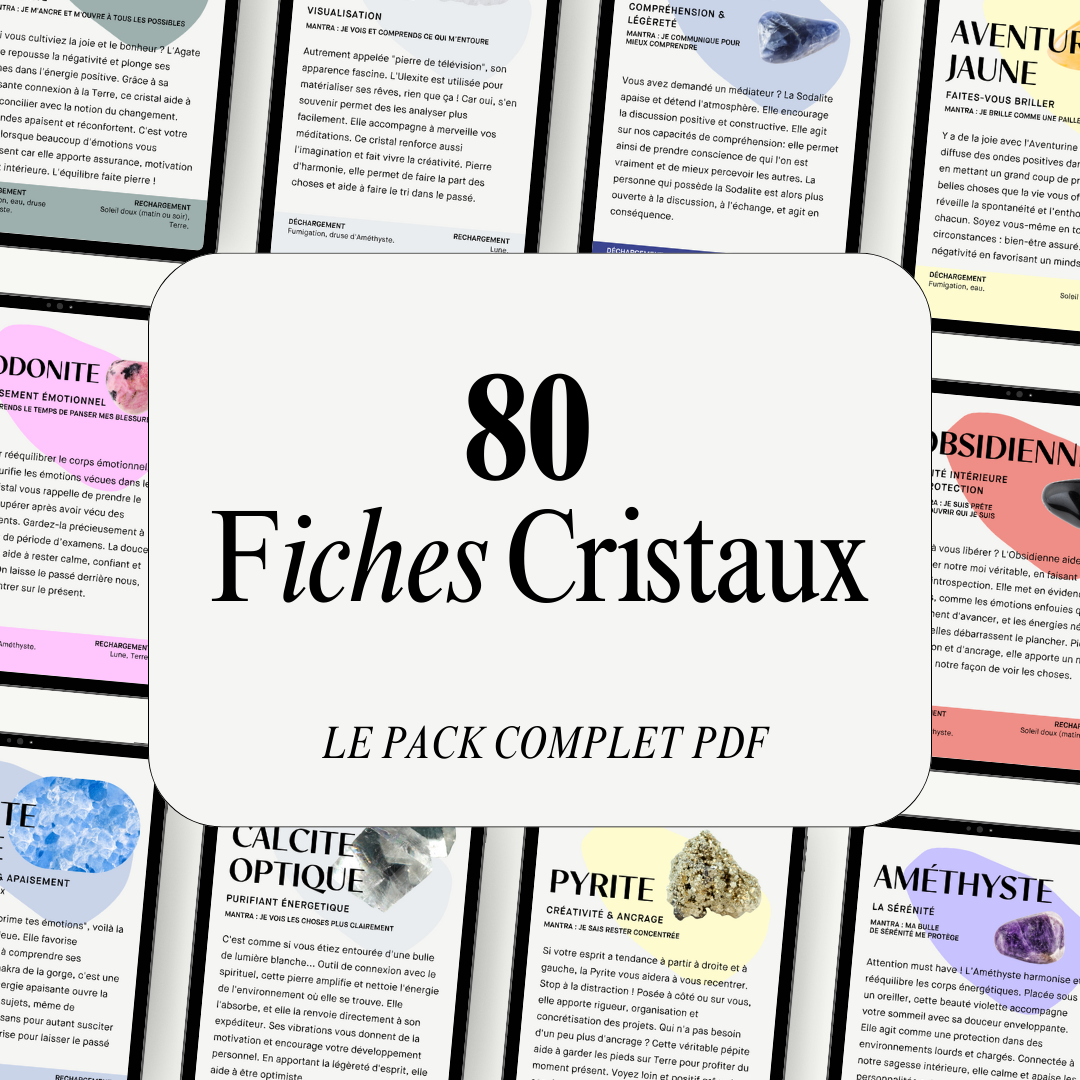 80 Fiches cristaux