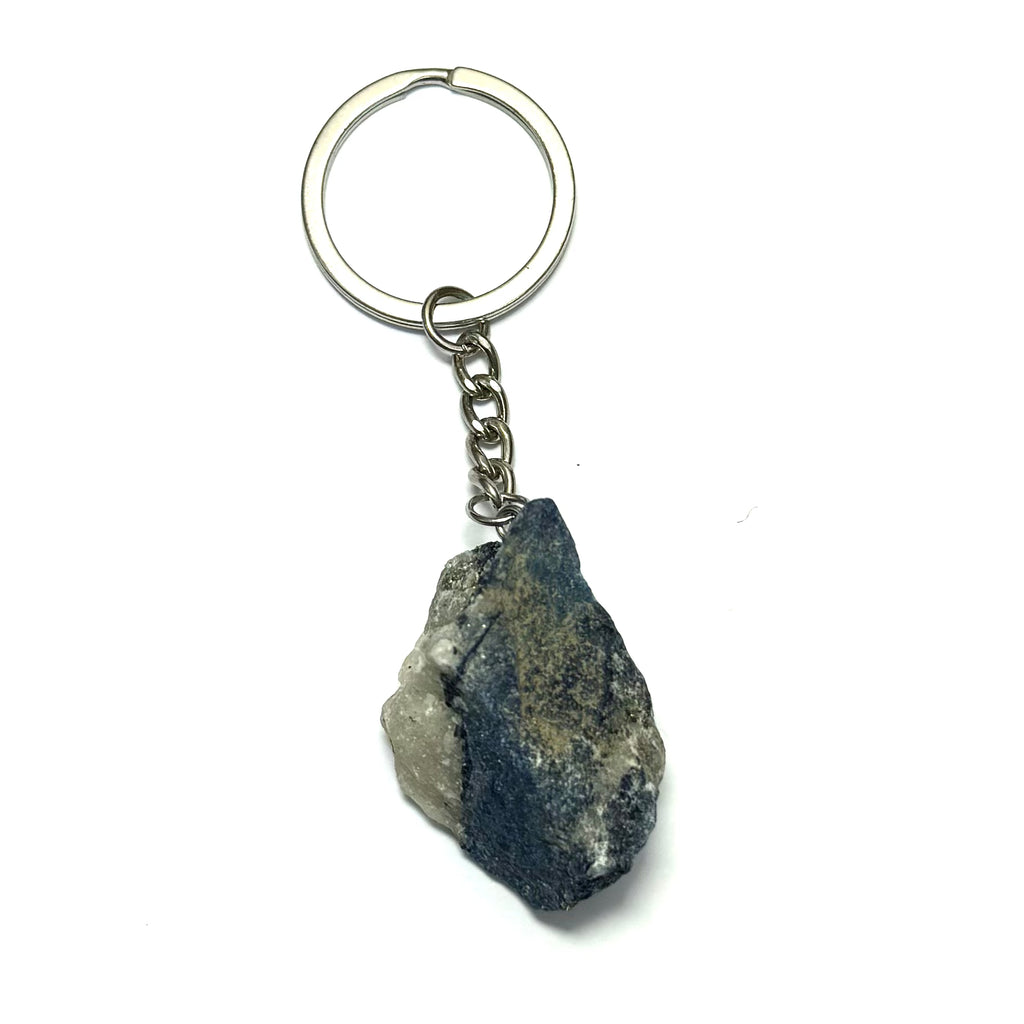 Rock crystal key ring