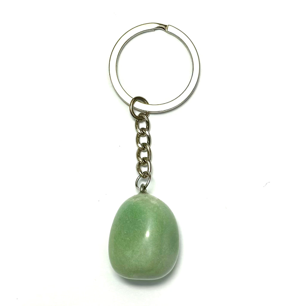 Rock crystal key ring