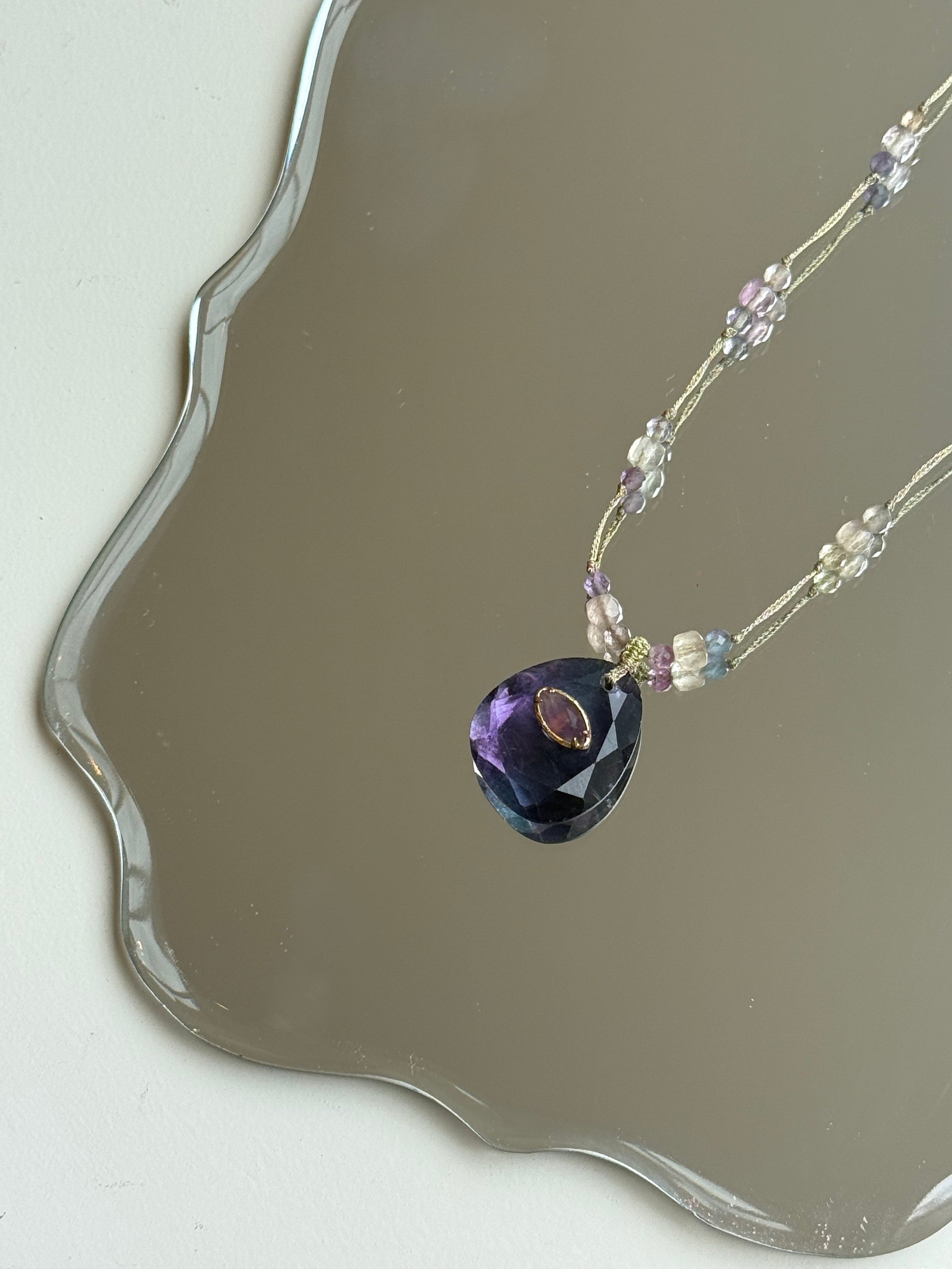 Collier Harmonie Fluorite multicolore