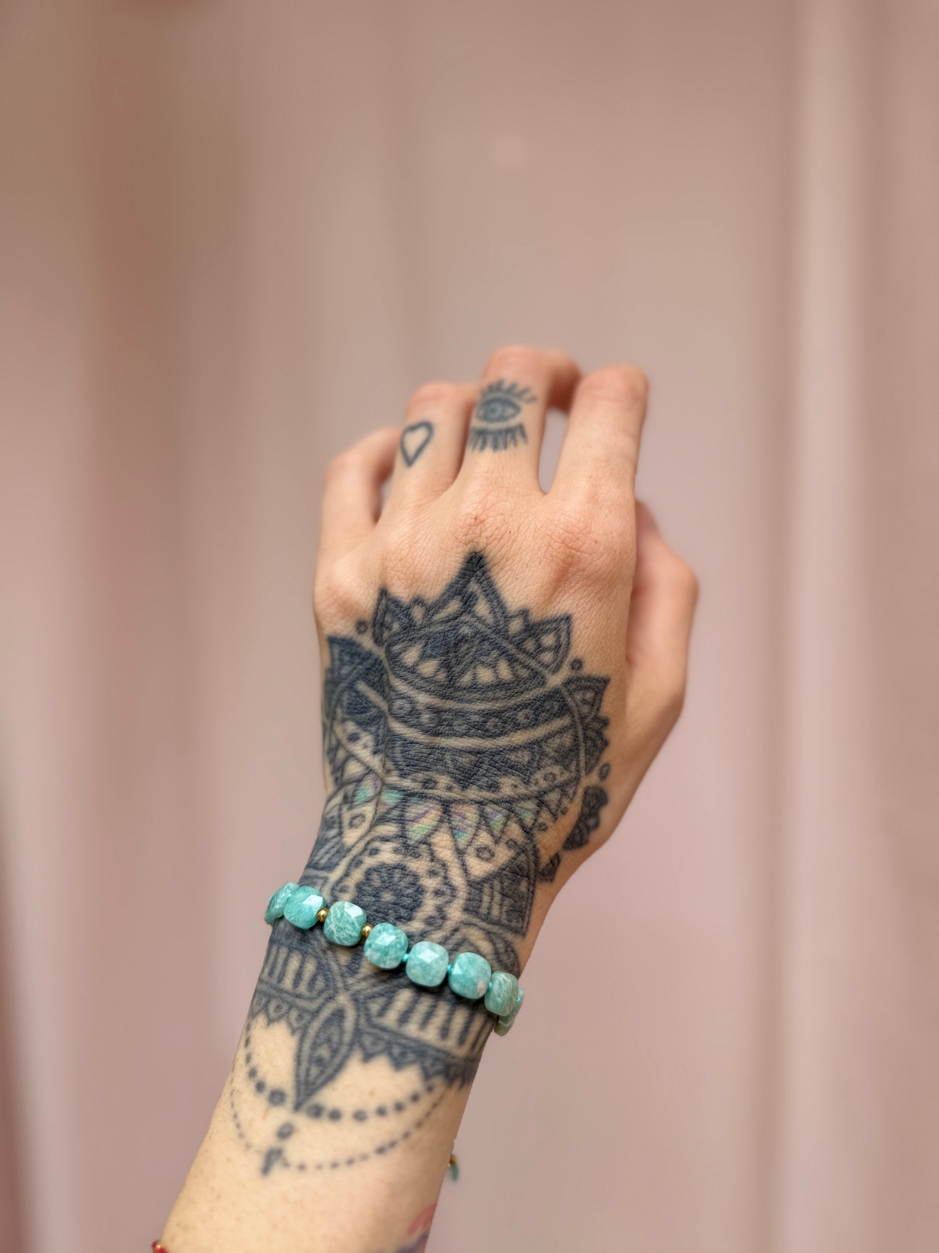 Bracelet carré Amazonite