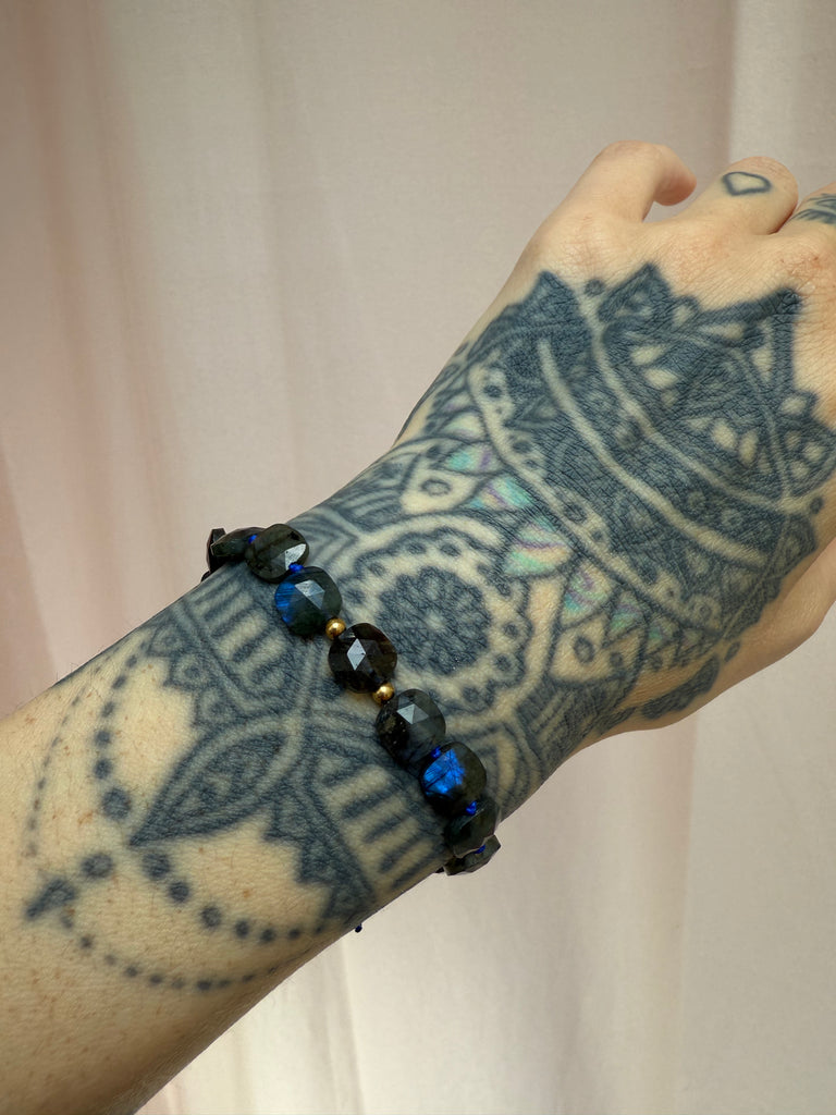 Bracelet carré Labradorite