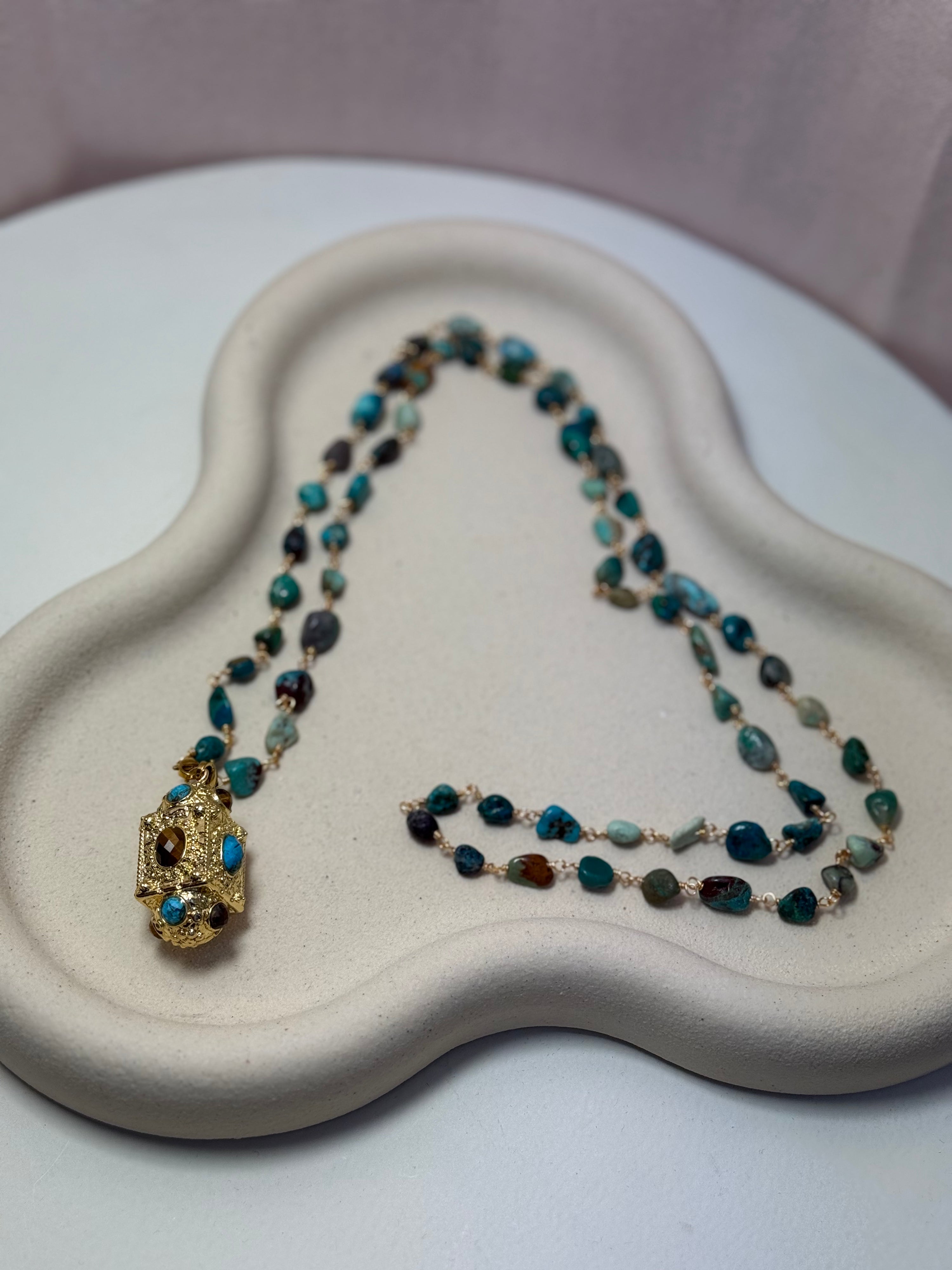 Collier Sautoir Turquoise