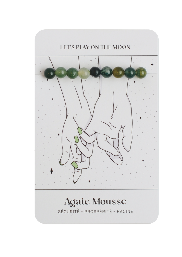 Bracelet Agate Mousse 🙏🏽 Sensation de bien-être