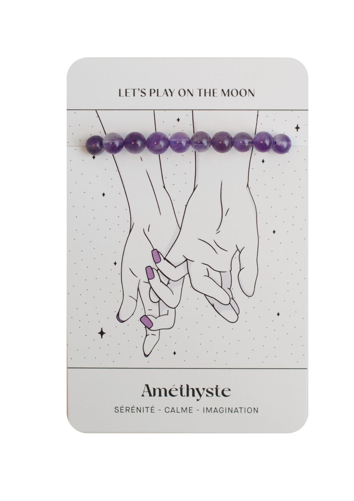 Bracelet d'Améthyste : Sérénité, Calme, Imagination