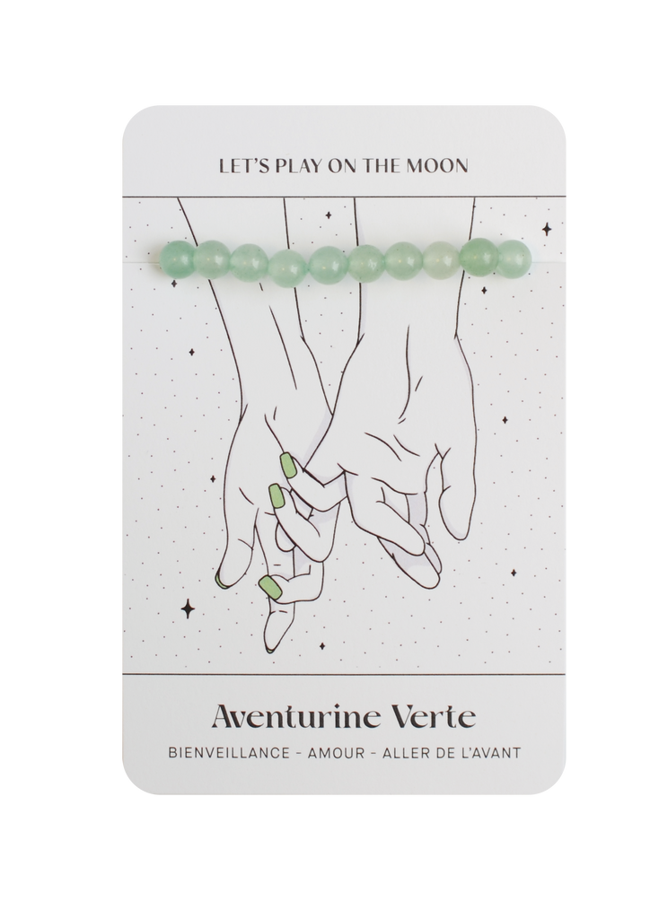 Bracelet Aventurine Verte : Bienveillance, Amour et Aller de l'avant