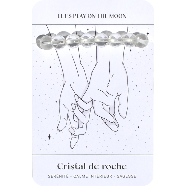 Bracelet Cristal de roche 🧘🏽‍♀️ Sérénité et sagesse