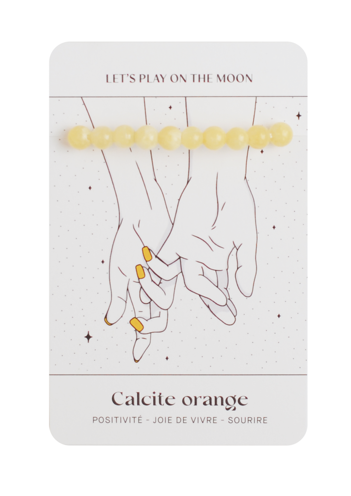 Bracelet de Calcite Orange : Positivité, Joie de vivre et Sourire