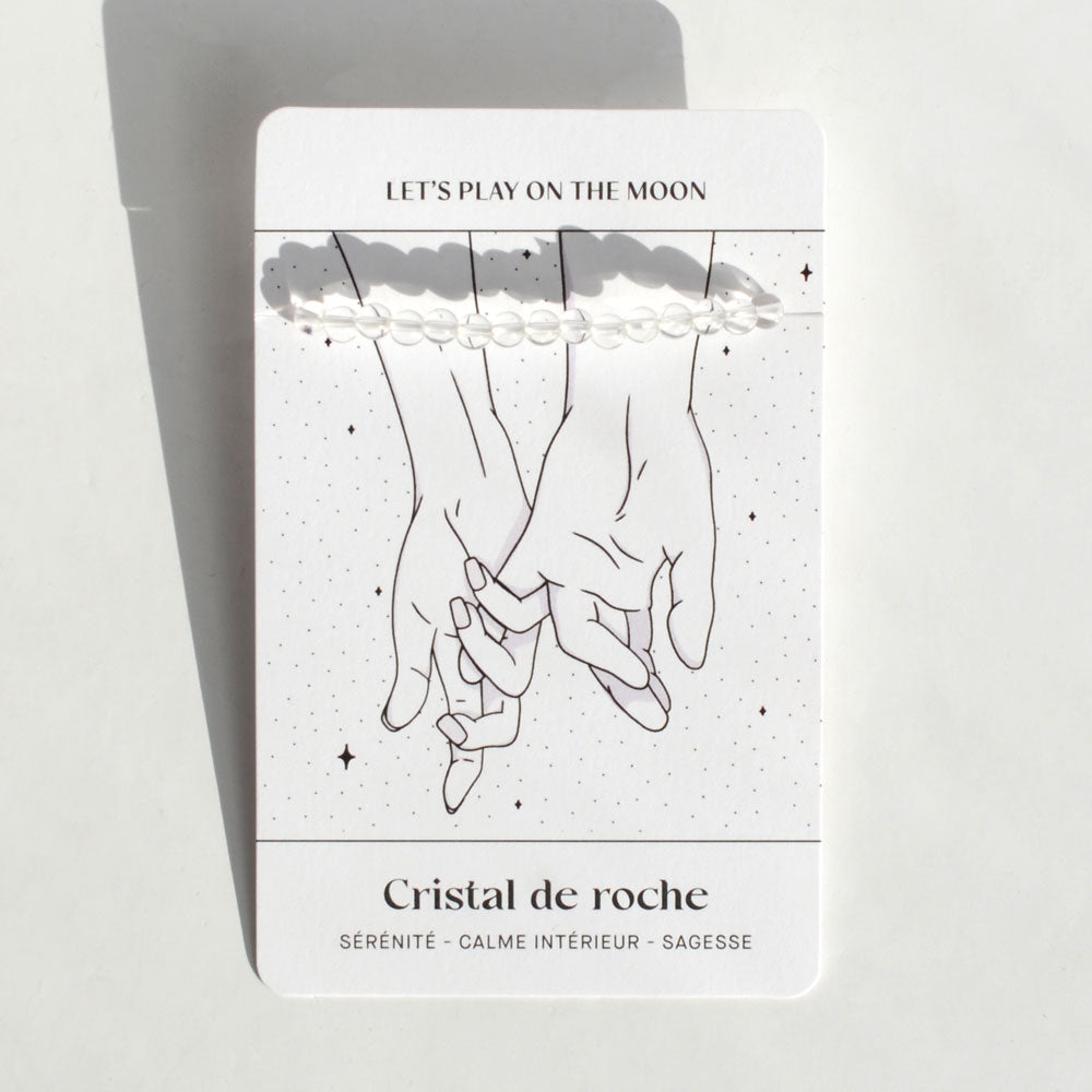 Bracelet Cristal de roche 💎 Éclaire ton chemin et ta lumière intérieure