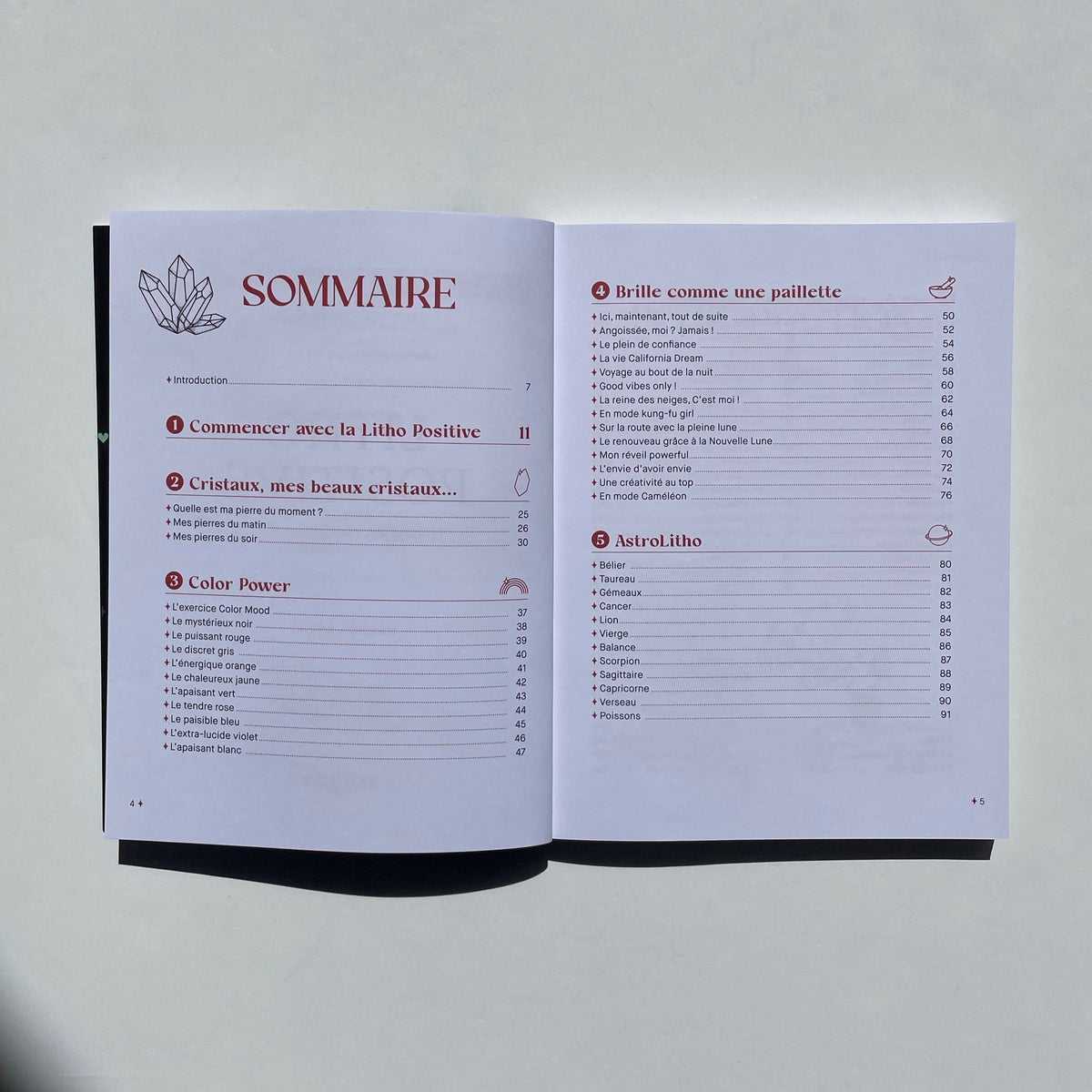 Sommaire du livre Litho Positive écrit par Carole Smile