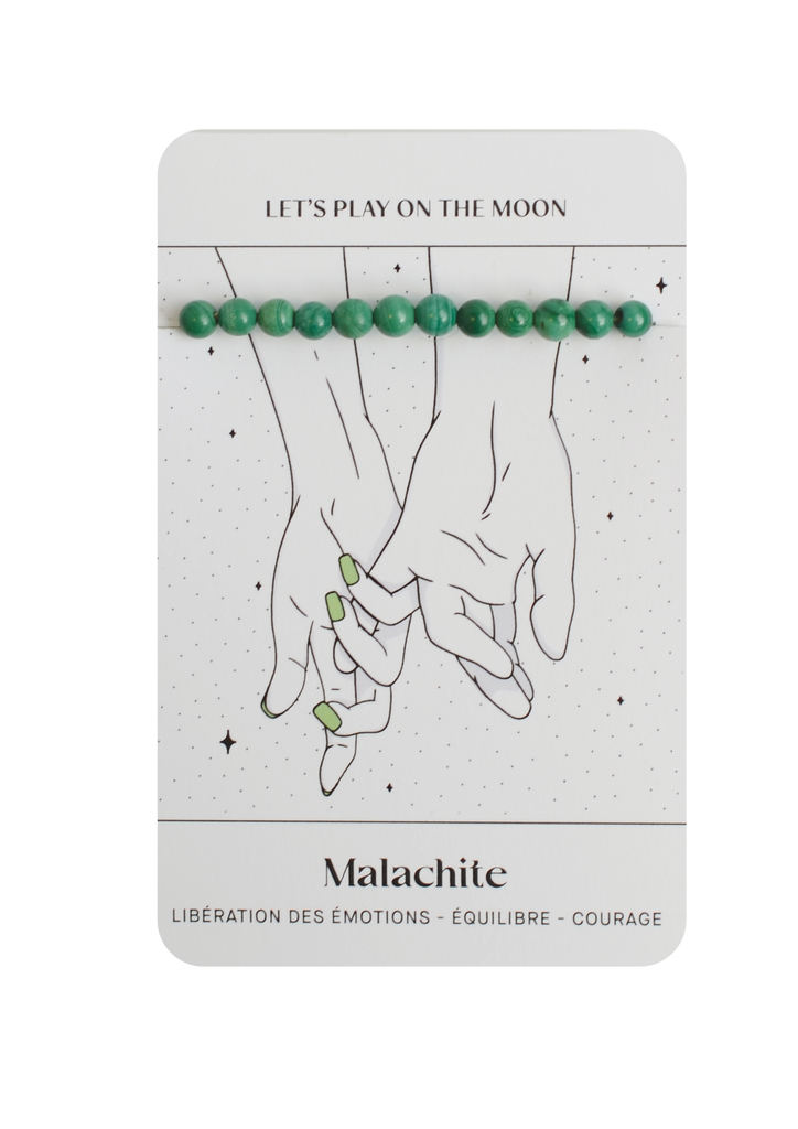 Bracelet de Malachite : Libération des émotions, Équilibre, Courage