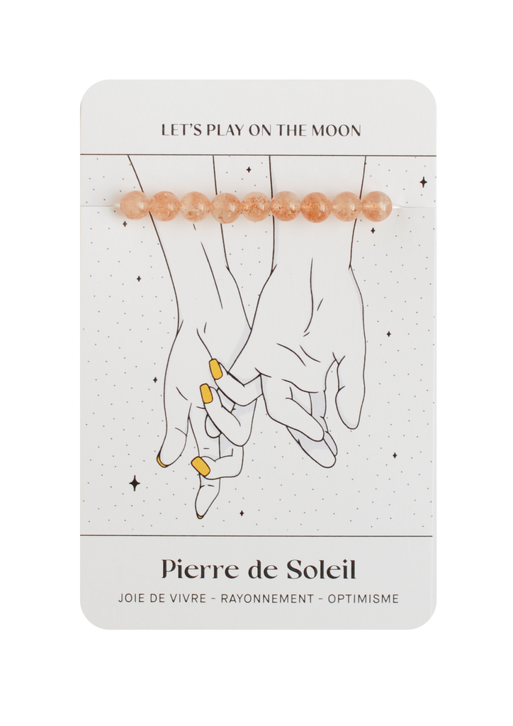 Bracelet de Pierre de Soleil : Joie de vivre, Rayonnement, Optimisme