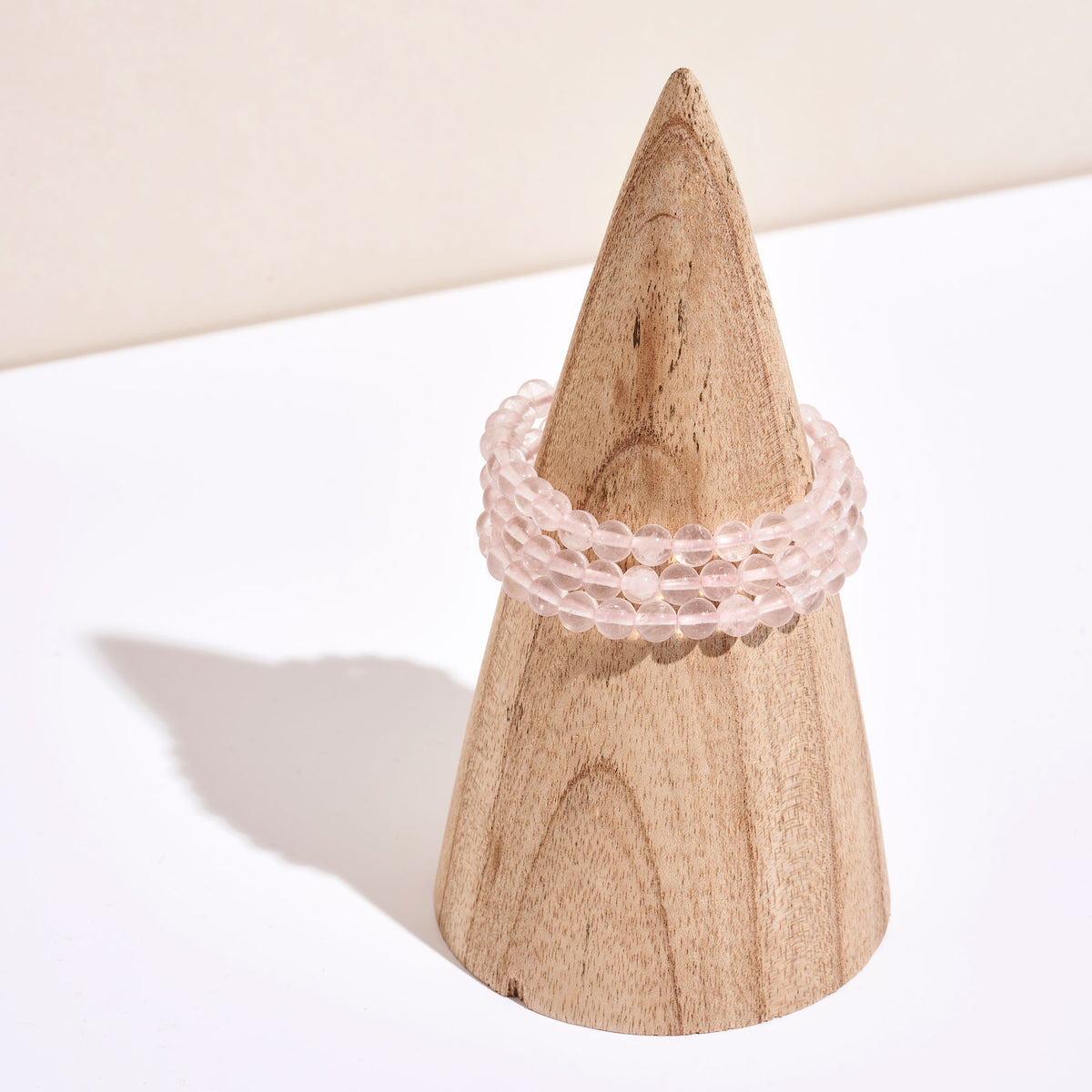 Bracelet boule 6mm pierres Quartz Rose bienfaits Let's Play On The Moon