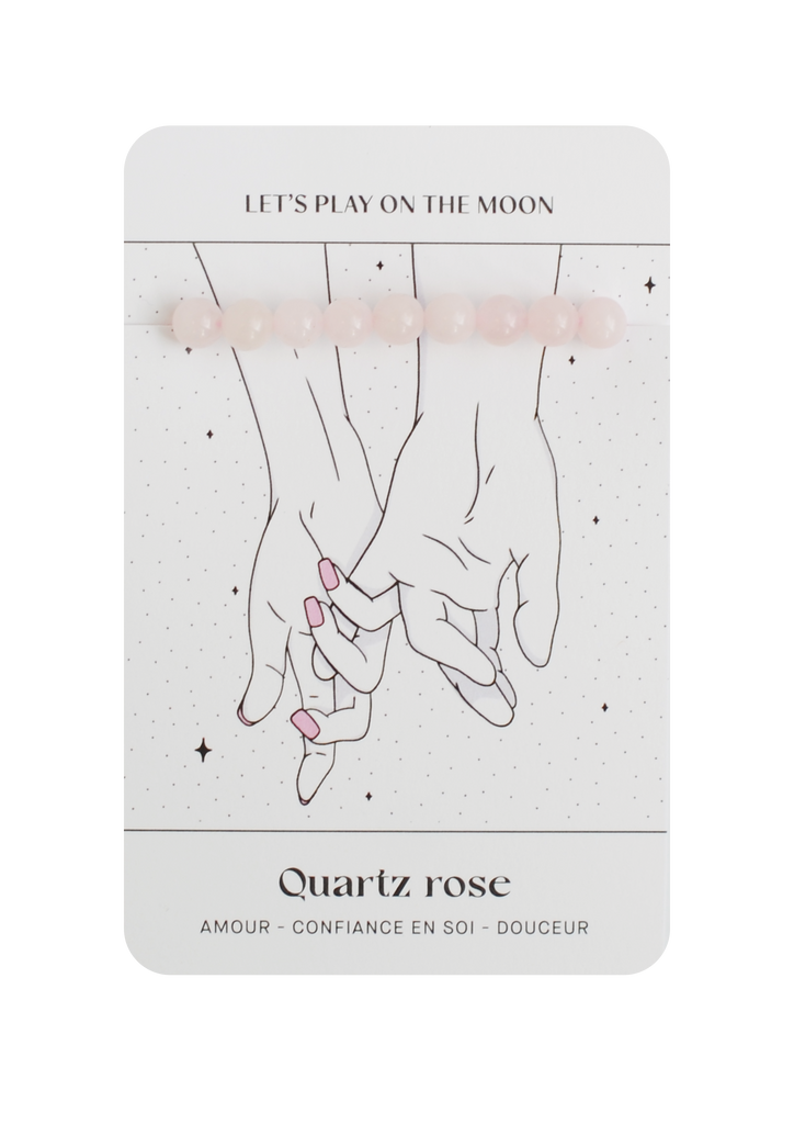 Bracelet de Quartz Rose : Amour, Confiance en soi, Douceur