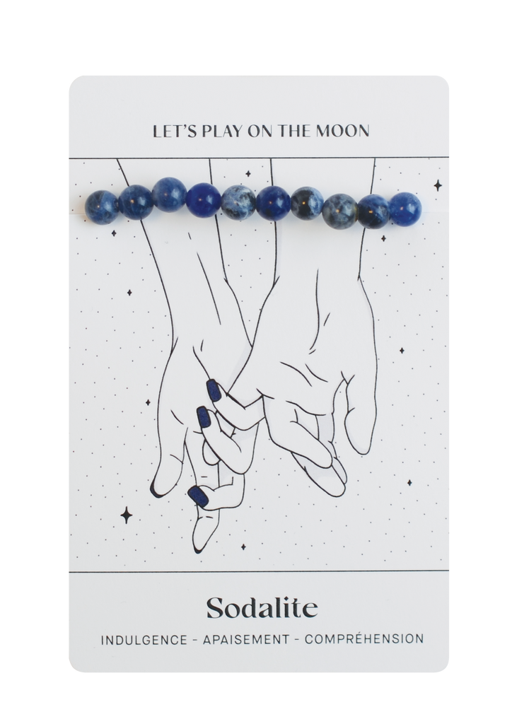 Bracelet de Sodalite : Indulgence, apaisement, compréhension